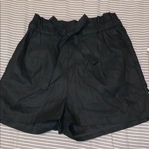 High waisted black shorts from express